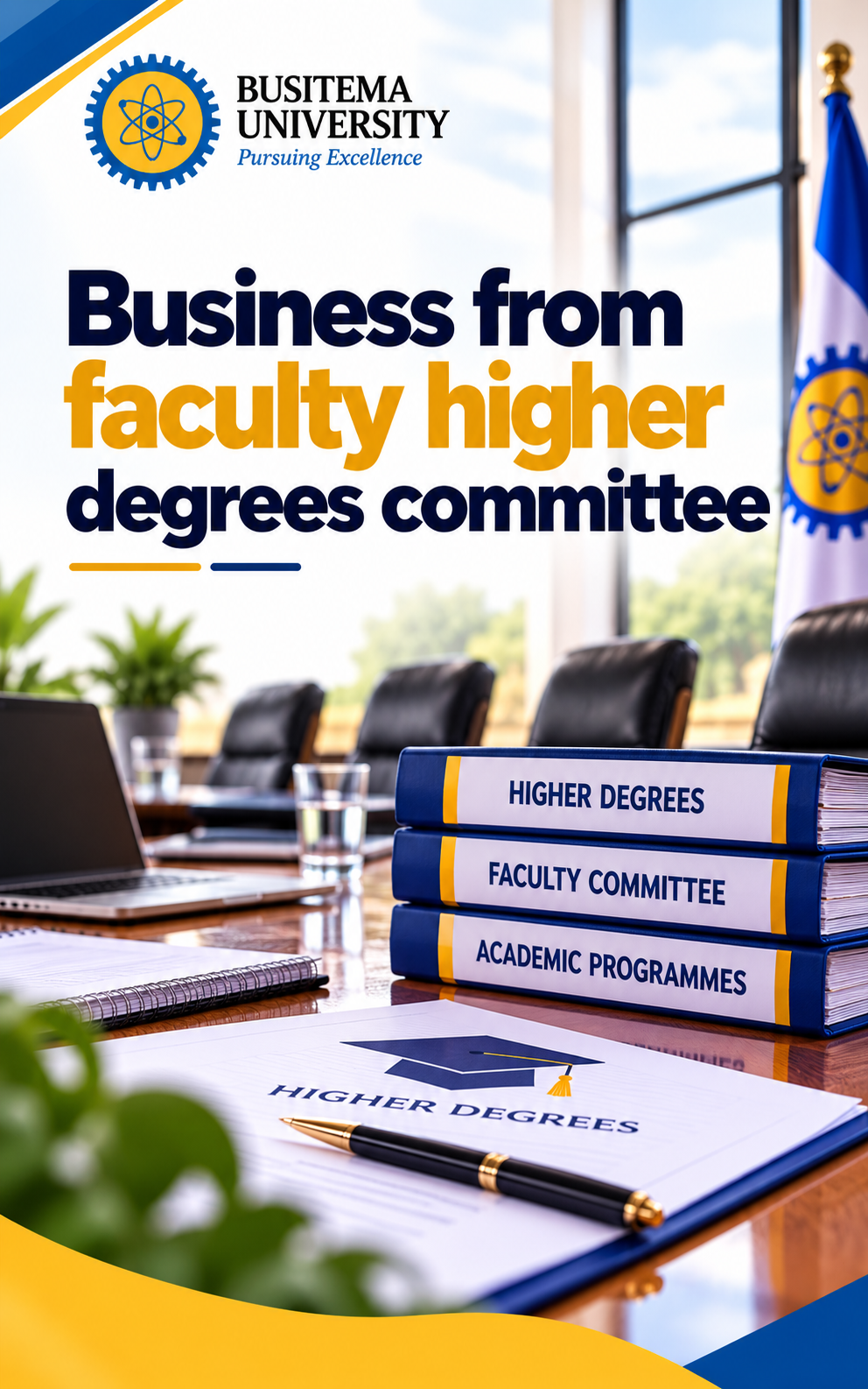 Business from faculty higher degrees committee