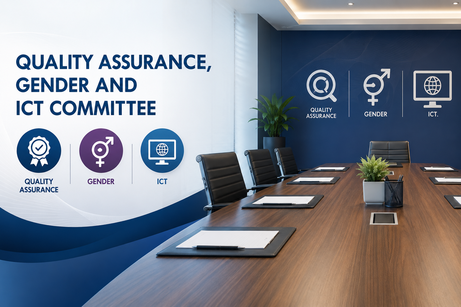 Status reports on Quality Assurance (Teaching, Outreach, Research and Publications), Gender and ICT Policy Documents for Review and approval,